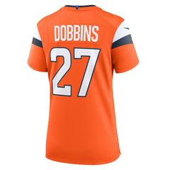 NFL J.K. Dobbins Denver Broncos Women's Team Game Jersey - Orange