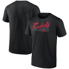 Houston Rockets Color Block Slant Quick Strike T-Shirt Black