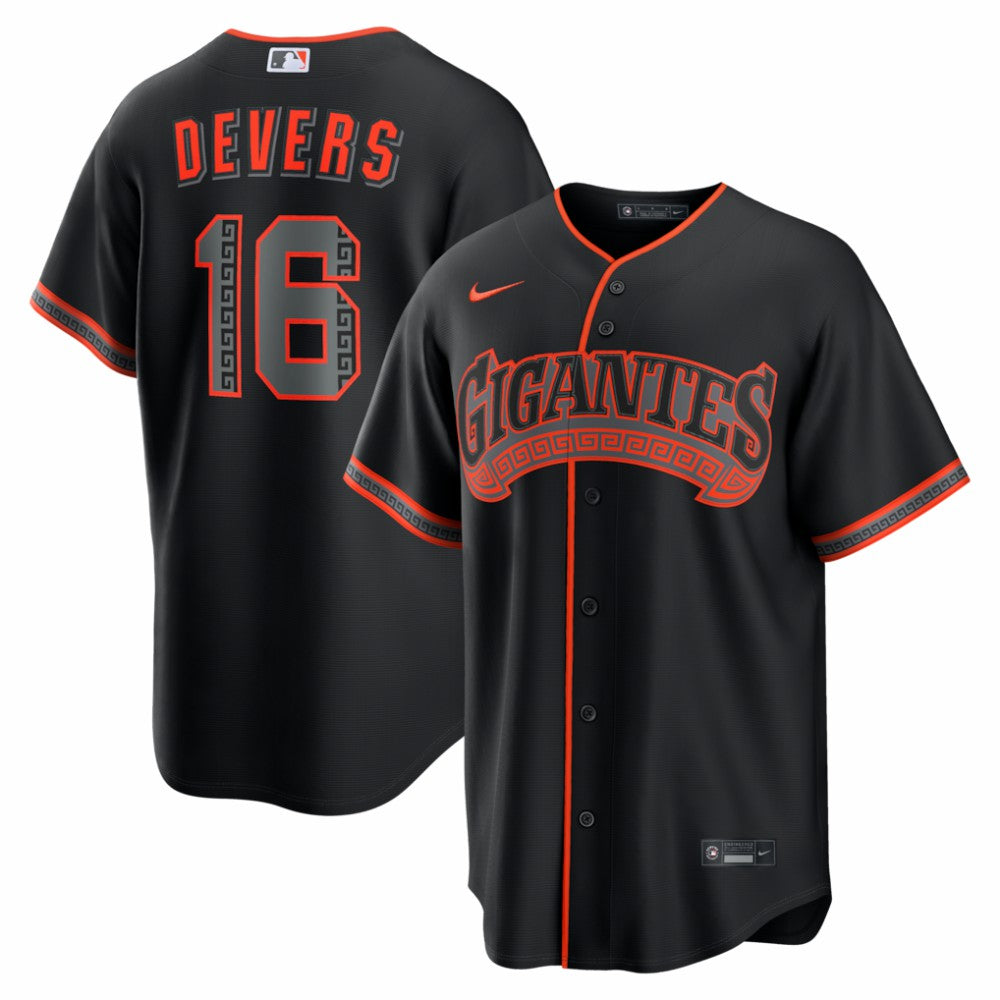 MLB Rafael Devers San Francisco Giants Nike Alternate Replica Jersey - Black