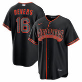 MLB Rafael Devers San Francisco Giants Nike Alternate Replica Jersey - Black