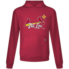 St. Louis Cardinals Levelwear City Connect Relay Core Logo Pullover Hoodie - Red Hoodies