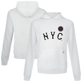 New York Mets Levelwear City Connect Relay Core Logo Pullover Hoodie - White Hoodies