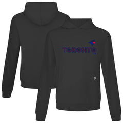 Toronto Blue Jays Levelwear City Connect Relay Core Logo Pullover Hoodie - Black Hoodies