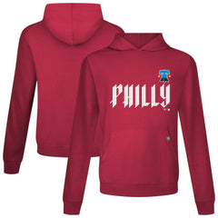 Philadelphia Phillies Levelwear City Connect Relay Core Logo Pullover Hoodie - Red Hoodies