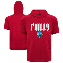 Philadelphia Phillies Levelwear City Connect Phase Back Plash Hoodie T-Shirt - Red Hoodies