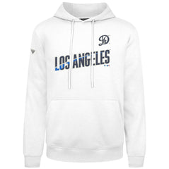 Los Angeles Dodgers Levelwear City Connect Podium Core Logo Pullover Hoodie - White Hoodies