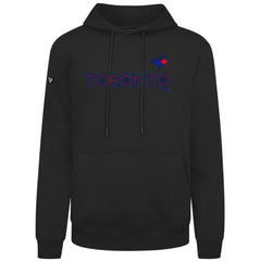 Toronto Blue Jays Levelwear City Connect Podium Core Logo Pullover Hoodie - Black Hoodies