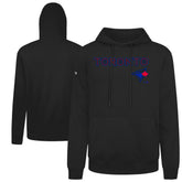 Toronto Blue Jays Levelwear City Connect Podium Back Splash Pullover Hoodie - Black Hoodies