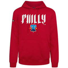 Philadelphia Phillies Levelwear City Connect Podium Back Splash Pullover Hoodie - Red Hoodies