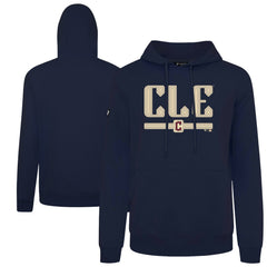 Cleveland Guardians Levelwear City Connect Podium Back Splash Pullover Hoodie - Navy Hoodies