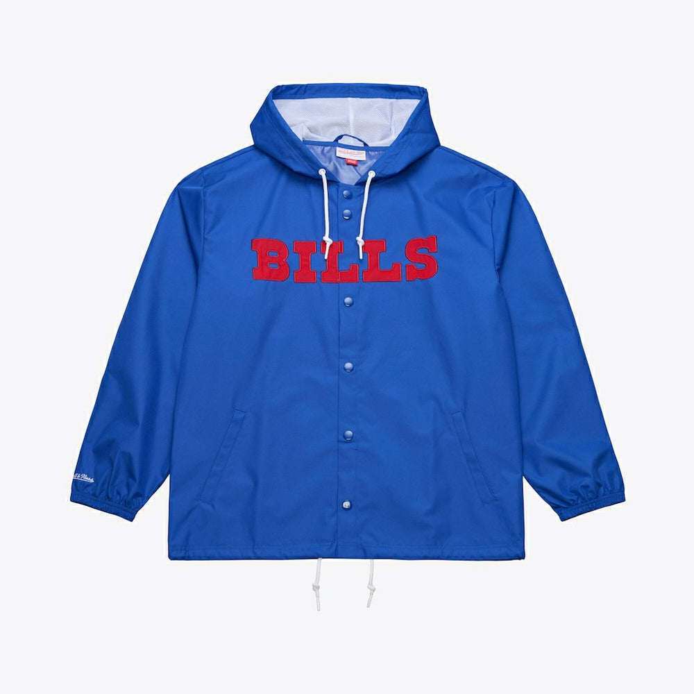 Buffalo Bills Coaches Full-Snap Hooded Windbreaker Jacket Royal