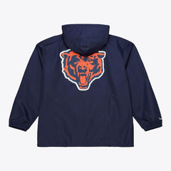 Chicago Bears Coaches Full-Snap Hooded Windbreaker Jacket Navy