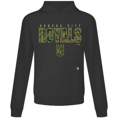 Kansas City Royals Levelwear Relay Protect Pullover Hoodie - Black Hoodies