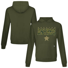 Houston Astros Levelwear Relay Protect Pullover Hoodie - Green Hoodies