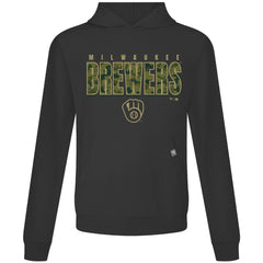 Milwaukee Brewers Levelwear Relay Protect Pullover Hoodie - Black Hoodies