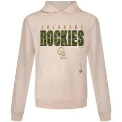 Colorado Rockies Levelwear Relay Protect Pullover Hoodie - Khaki Hoodies