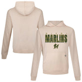 Miami Marlins Levelwear Relay Protect Pullover Hoodie - Khaki Hoodies