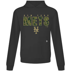 New York Mets Levelwear Relay Protect Pullover Hoodie - Black Hoodies