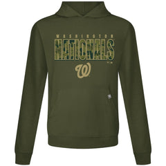Washington Nationals Levelwear Relay Protect Pullover Hoodie - Green Hoodies