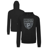Pittsburgh Pirates Levelwear Mandate Buckler Tri-Blend Pullover Hoodie - Black Hoodies