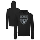 Los Angeles Dodgers Levelwear Mandate Buckler Tri-Blend Pullover Hoodie - Black Hoodies