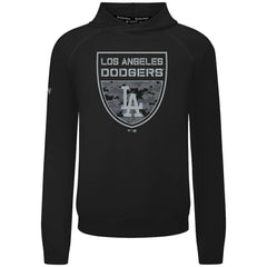 Los Angeles Dodgers Levelwear Mandate Buckler Tri-Blend Pullover Hoodie - Black Hoodies