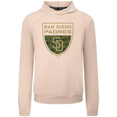 San Diego Padres Levelwear Mandate Buckler Tri-Blend Pullover Hoodie - Khaki Hoodies