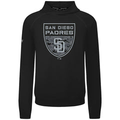San Diego Padres Levelwear Mandate Buckler Tri-Blend Pullover Hoodie - Black Hoodies