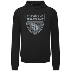 Cleveland Guardians Levelwear Mandate Buckler Tri-Blend Pullover Hoodie - Black Hoodies