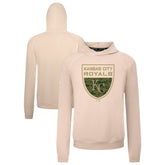 Kansas City Royals Levelwear Mandate Buckler Tri-Blend Pullover Hoodie - Khaki Hoodies