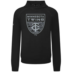 Minnesota Twins Levelwear Mandate Buckler Tri-Blend Pullover Hoodie - Black Hoodies