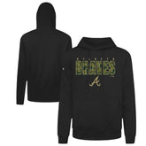 Atlanta Braves Levelwear Podium Protect Pullover Hoodie - Black Hoodies