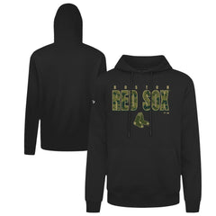 Boston Red Sox Levelwear Podium Protect Pullover Hoodie - Black Hoodies