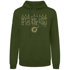 San Diego Padres Levelwear Podium Protect Pullover Hoodie - Green Hoodies
