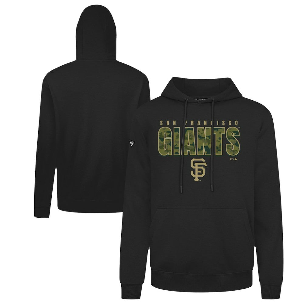 San Francisco Giants Levelwear Podium Protect Pullover Hoodie - Black Hoodies