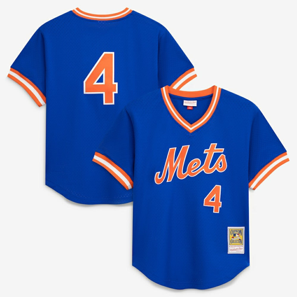 MLB Lenny Dykstra New York Mets Mitchell & Ness Authentic Batting Practice Jersey - Royal