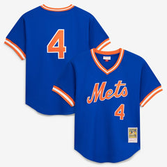 MLB Lenny Dykstra New York Mets Mitchell & Ness Authentic Batting Practice Jersey - Royal