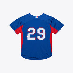 MLB Adrian Beltre Texas Rangers Mitchell & Ness Cooperstown Mesh Batting Practice Button-Up Jersey - Royal