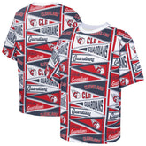 Cleveland Guardians Outerstuff Youth All-Over Pennant T-Shirt - Red T-shirts
