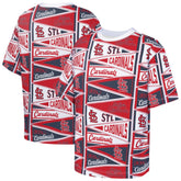St. Louis Cardinals Outerstuff Youth All-Over Pennant T-Shirt - Red T-shirts