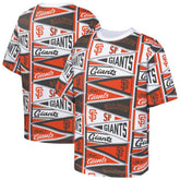 San Francisco Giants Outerstuff Youth All-Over Pennant T-Shirt - Orange T-shirts