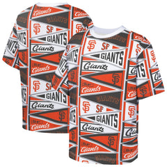 San Francisco Giants Outerstuff Youth All-Over Pennant T-Shirt - Orange T-shirts