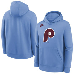 Philadelphia Phillies Nike Youth Club Fleece Hoodie - Light Blue Hoodies