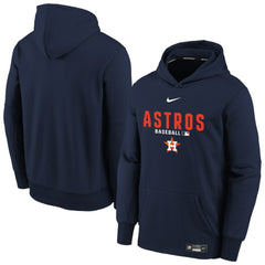 Houston Astros Nike Youth Authentic Collection Therma-FIT Hoodie - Navy Hoodies