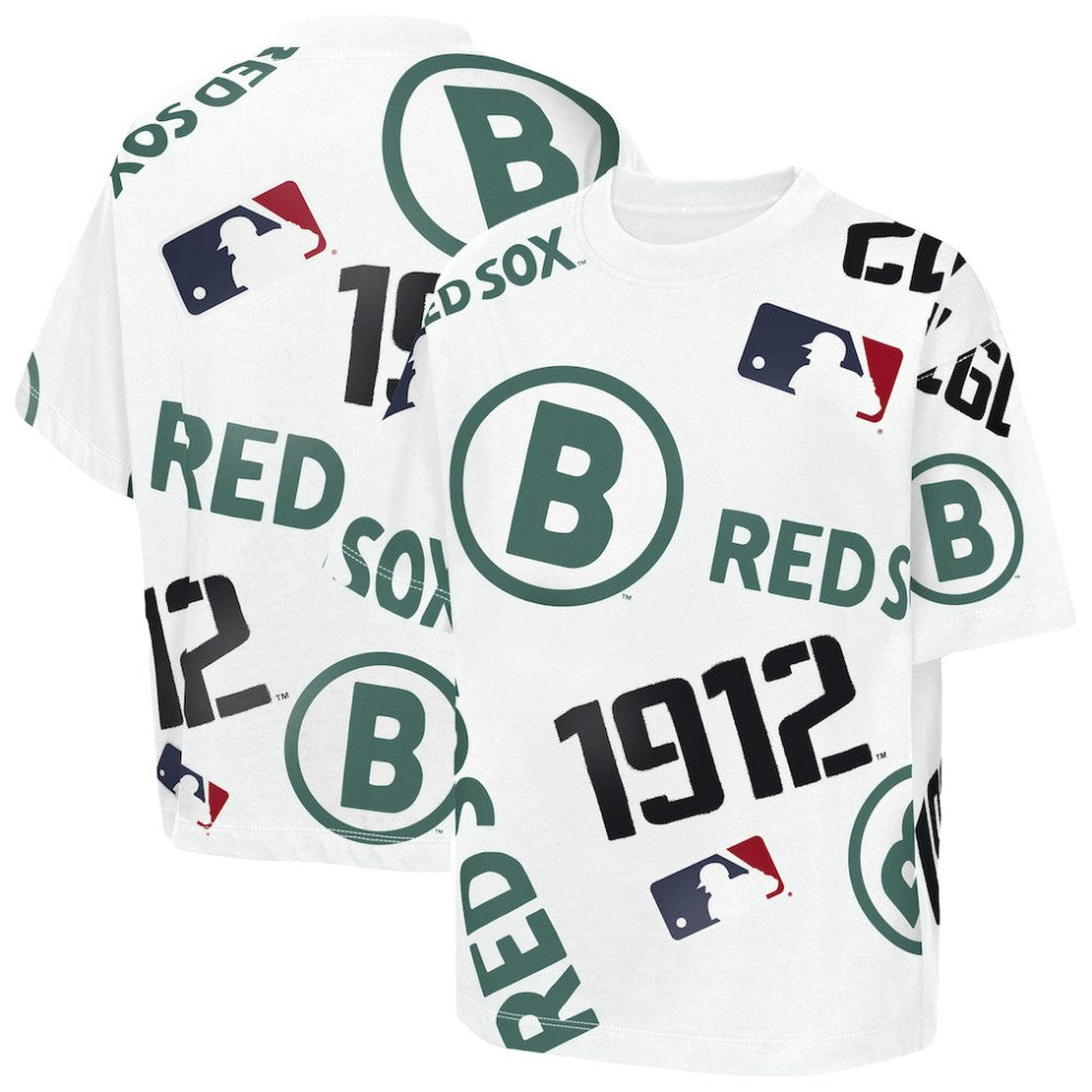 Boston Red Sox Outerstuff Youth Circus Catch T-Shirt - White T-shirts