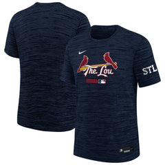 St. Louis Cardinals Nike Youth City Connect Authentic Collection Velocity Dri-FIT T-Shirt - Navy T-shirts