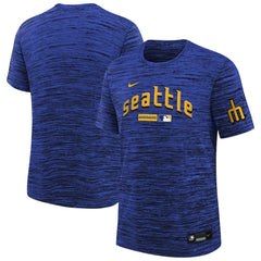 Seattle Mariners Nike Youth City Connect Authentic Collection Velocity Dri-FIT T-Shirt - Navy T-shirts