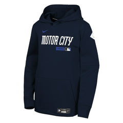 Detroit Tigers Nike Youth Authentic Collection City Connect Therma-FIT Hoodie - Navy Hoodies
