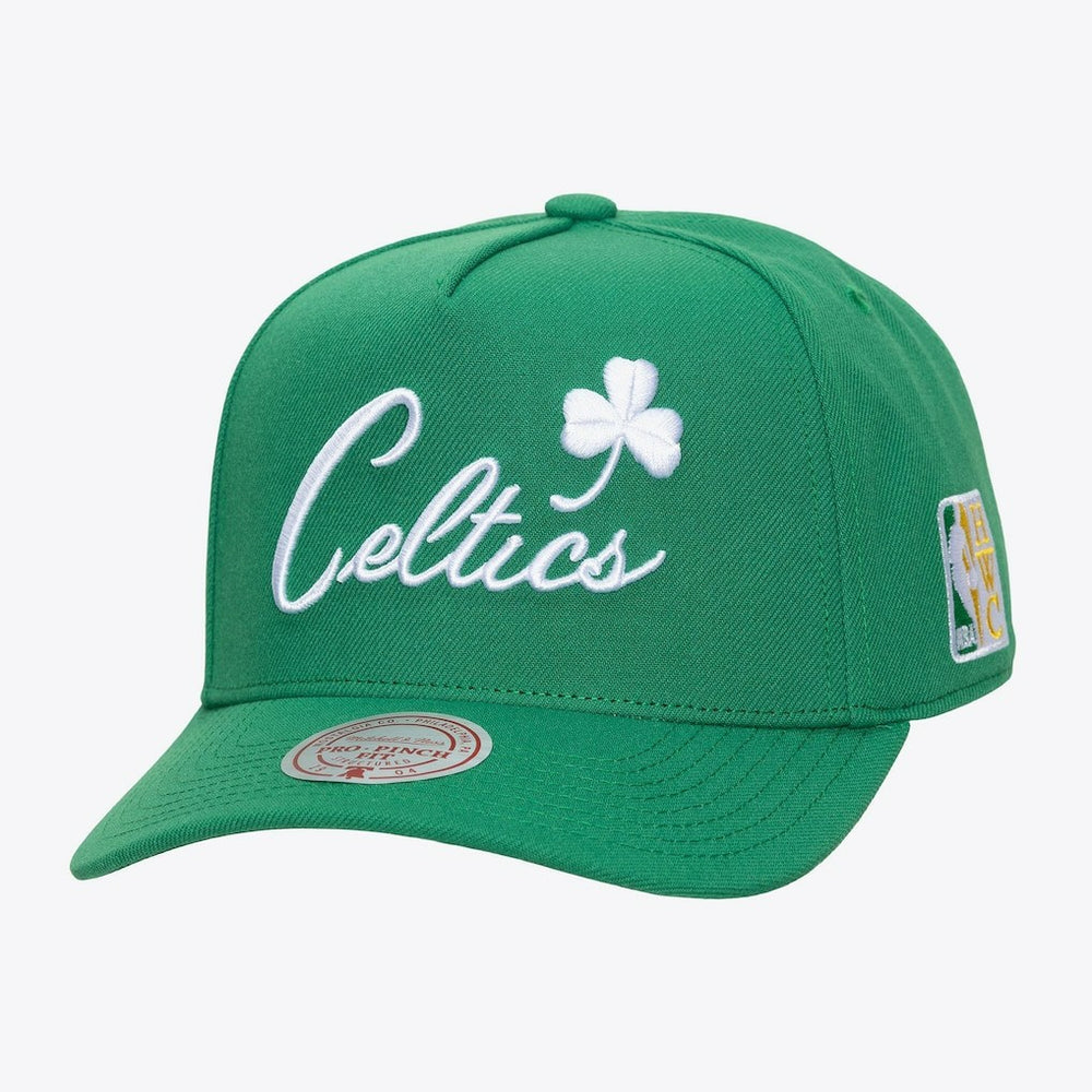 Boston Celtics Legendary Home Pro Pinch Snapback Hat Kelly Green