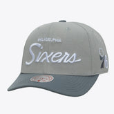 Philadelphia 76ers Thunderstorm Head Coach Pro Crown Snapback Hat Gray